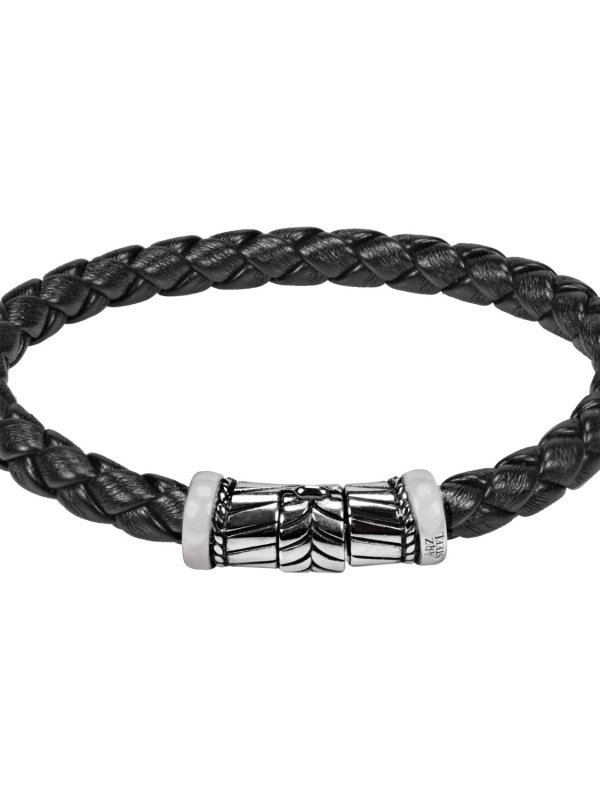6mm Black Rubber Steel Bracelet